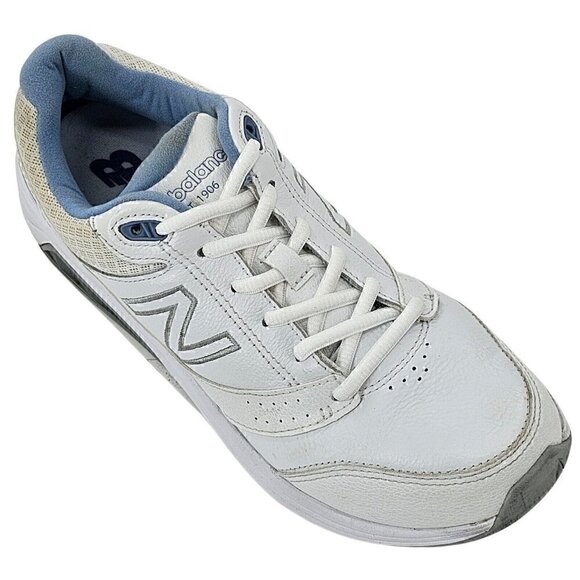NEW BALANCE 928V3 Womens White and Blue Running Shoes VW928WB3 SZ 9 - Picture 1 of 9